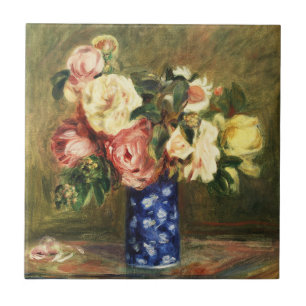 Bouquet av Ro av Pierre-Auguste Renoir Classic Kakelplatta