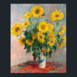 Bouquet av solblommor (1881) av Claude Monet Poster<br><div class="desc">Oscar-Claude Monet (1840-1926), som är ett av founding fathers i Fransk Impressionism, är fattigt fritt från konventionen om kopiering från de gamla herrarna. Monets imponerande konstverk skildrade hans direkta observation av naturen och betoningen på att flytta ljus efter olika tidpunkter och årstider. I den här vintagen visas Monets vackra landskap...</div>