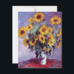 Bouquet av solblommor av Claude Monet, Vintage Art<br><div class="desc">Bouquet of Sunblommor (1881) av Claude Monet är en vintage blommigt för bra konst som fortfarande är livmålning. Gult blommar från trädgården. En bukett av sommarsäsongssolrosor i vas. Om konstnären: Claude Monet (1840-1926) var en av grundarna av den Fransk målningsrörelsen och de flesta av hans målningar var "en plein luft"...</div>