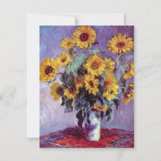 Bouquet av solblommor av Claude Monet, Vintage Art