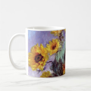 Bouquet av solblommor av Claude Monet, Vintage Art Kaffemugg