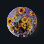 Bouquet av solblommor av Claude Monet, Vintage Art Knapp<br><div class="desc">Bouquet of Sunblommor (1881) av Claude Monet är en vintage blommigt för bra konst som fortfarande är livmålning. Gult blommar från trädgården. En bukett av sommarsäsongssolrosor i vas. Om konstnären: Claude Monet (1840-1926) var en av grundarna av den Fransk målningsrörelsen och de flesta av hans målningar var "en plein luft"...</div>