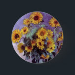 Bouquet av solblommor av Claude Monet, Vintage Art Knapp<br><div class="desc">Bouquet of Sunblommor (1881) av Claude Monet är en vintage blommigt för bra konst som fortfarande är livmålning. Gult blommar från trädgården. En bukett av sommarsäsongssolrosor i vas. Om konstnären: Claude Monet (1840-1926) var en av grundarna av den Fransk målningsrörelsen och de flesta av hans målningar var "en plein luft"...</div>