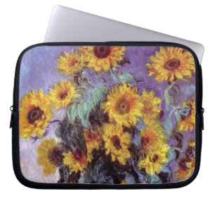 Bouquet av solblommor av Claude Monet, Vintage Art Laptop Sleeve