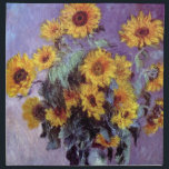 Bouquet av solblommor av Claude Monet, Vintage Art Tygservett<br><div class="desc">Bouquet of Sunblommor (1881) av Claude Monet är en vintage blommigt för bra konst som fortfarande är livmålning. Gult blommar från trädgården. En bukett av sommarsäsongssolrosor i vas. Om konstnären: Claude Monet (1840-1926) var en av grundarna av den Fransk målningsrörelsen och de flesta av hans målningar var "en plein luft"...</div>