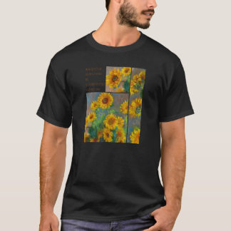 Bouquet av solrosor från Claude Monet Frankrike 18 T Shirt