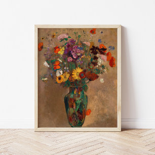 Bouquet av Wildblommor Odilon Redon vykort Poster