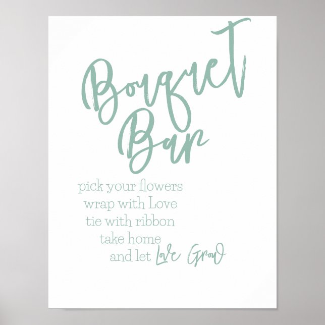 Bouquet Bar-affisch Poster (Framsidan)