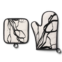 Bouquet Blanc: Abstrakt White & Black