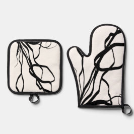 Bouquet Blanc: Abstrakt White & Black