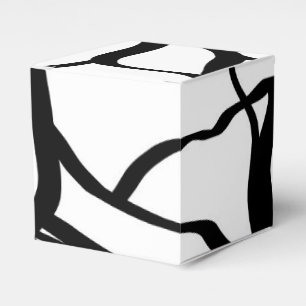 Bouquet Blanc: Abstrakt White & Black Presentaskar