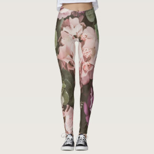 Bouquet-blomma, vintage-filter, vacker bakgrupp leggings