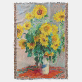 Bouquet-blomman Claude Monet Filt
