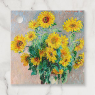 Bouquet-blomman Claude Monet Gåvor Etiketter