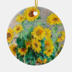 Bouquet-blomman Claude Monet Julgransprydnad Keramik