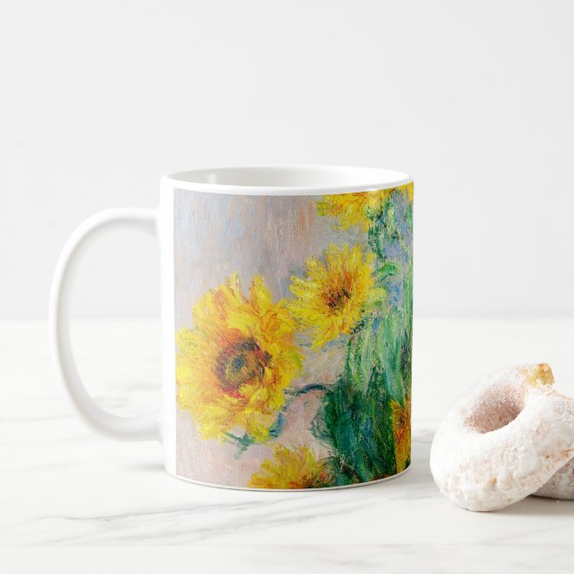 Bouquet-blomman Claude Monet Kaffemugg (Med munk)
