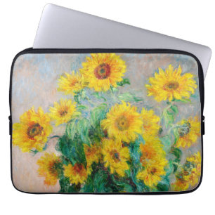Bouquet-blomman Claude Monet Laptop Fodral