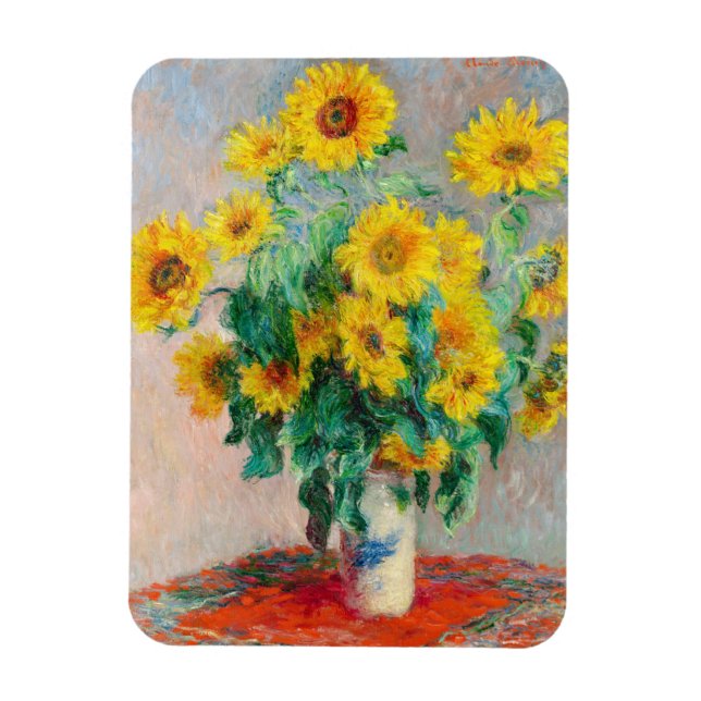 Bouquet-blomman Claude Monet Magnet (Vertikal)