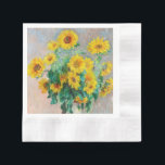 Bouquet-blomman Claude Monet Pappersservett<br><div class="desc">Solblommornas Bouquet. Claude Monet. 1881 Reproduktion av berömd av konstverk bilder på det offentliga området.</div>