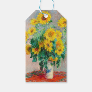 Bouquet-blomman Claude Monet Presentetikett