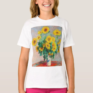 Bouquet-blomman Claude Monet T Shirt