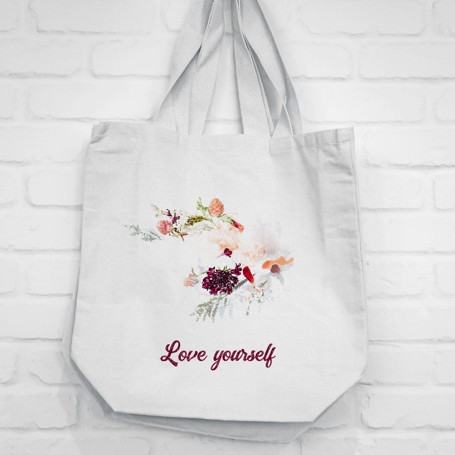 Bouquet-blomman Tote Bag i färg Tygkasse (Skapare uppladdad)