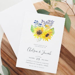 Bouquet-bröllopsinbjudan till blommor inbjudningar