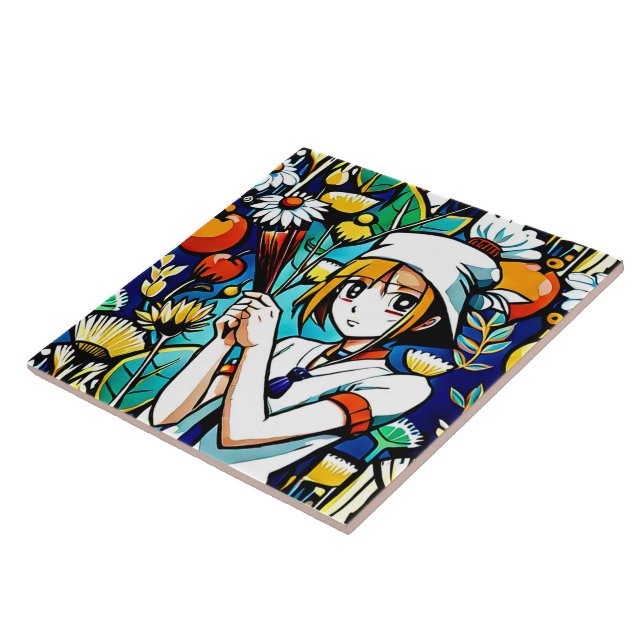 Bouquet Ceramic Tile Kakelplatta (Sidan)