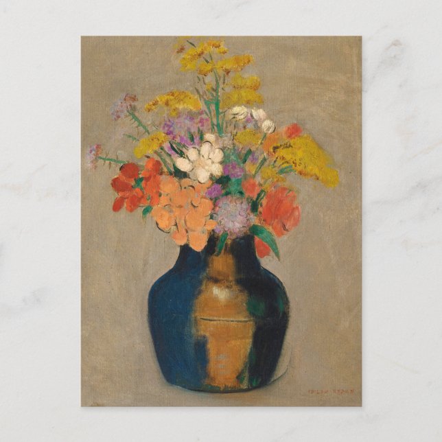 Bouquet de Fleurs | Odilon Redon Vykort (Framsida)