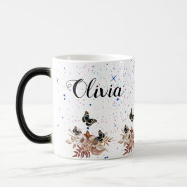 Bouquet floral blooming garden magisk mugg