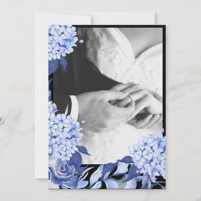 Bouquet floral blooming garden tack kort (Framsida)