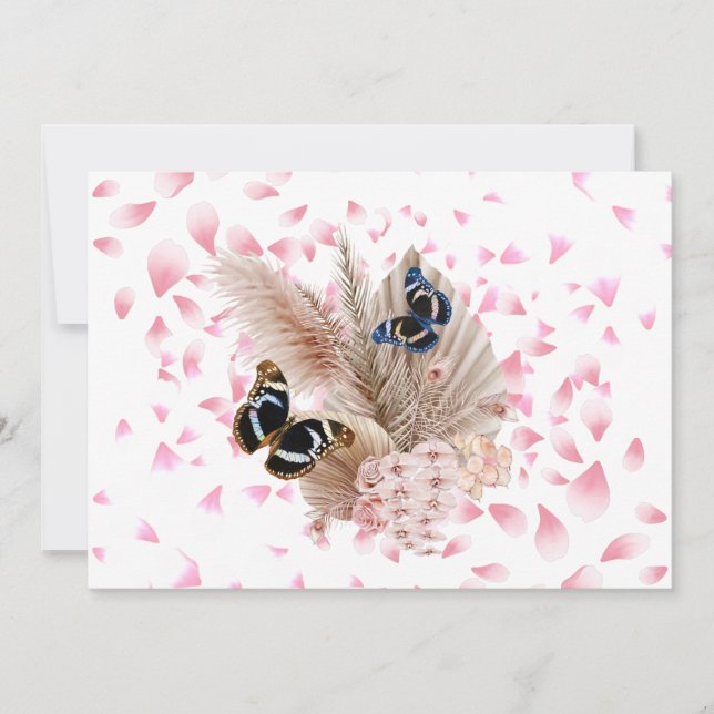 Bouquet floral blooming garden tack kort (Framsida)