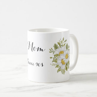 Bouquet floral blooming letter m Kaffemugg
