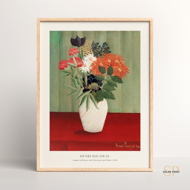 Bouquet Flowers Henri Rousseau Primitivism Mysigt Poster (Skapare uppladdad)