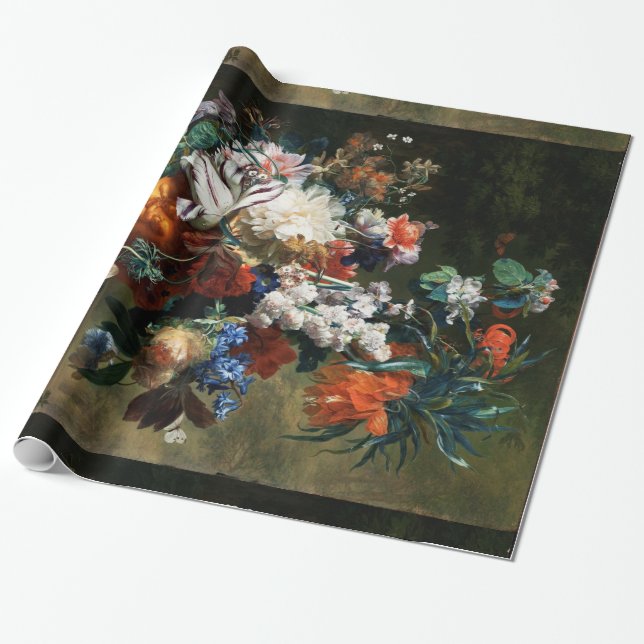 BOUQUET FLOWERS IN A URN PRESENTPAPPER (Utrullad)