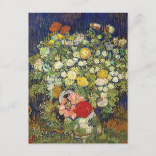 Bouquet Flowers van Gogh Fine Art Men Life Vykort