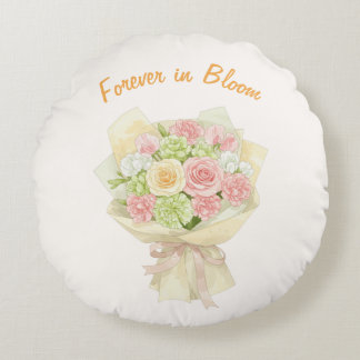 Bouquet forever in Bloom Rund Kudde