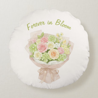 Bouquet forever in Bloom Rund Kudde