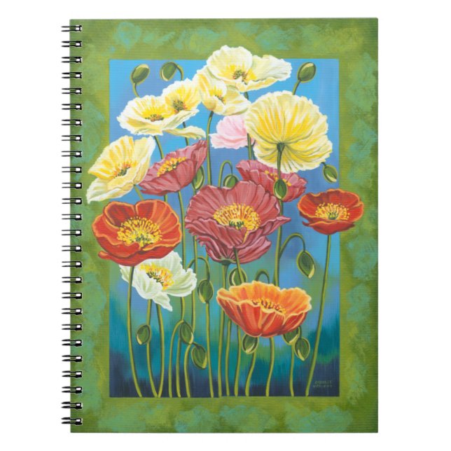 Bouquet i Gräns I Anteckningsbok Med Spiral (Framsidan)