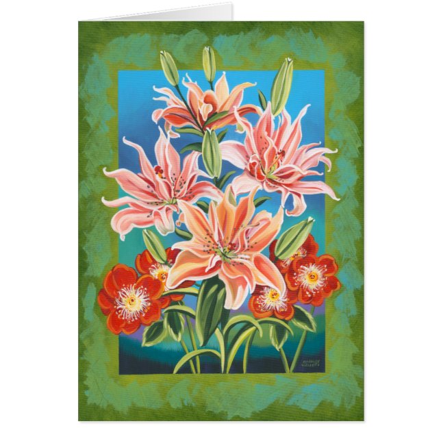 Bouquet i Gräns II Hälsningskort (Framsidan)