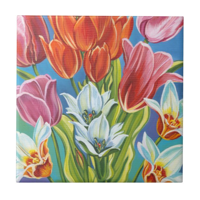 Bouquet i Gräns III Kakelplatta (Framsidan)
