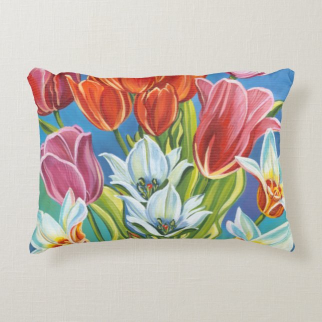 Bouquet i Gräns III Prydnadskudde (Framsidan)