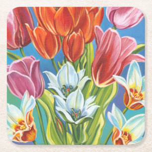 Bouquet i Gräns III Underlägg Papper Kvadrat