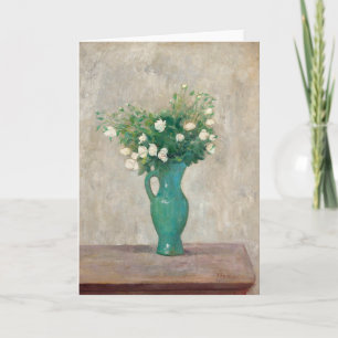Bouquet i Grönten Flower Vas Tadeusz Makowski Kort