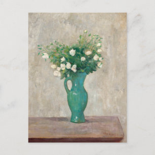 Bouquet i Grönten Flower Vas Tadeusz Makowski Vykort