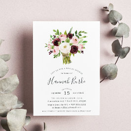 Bouquet Inbjudningskort för möhippan