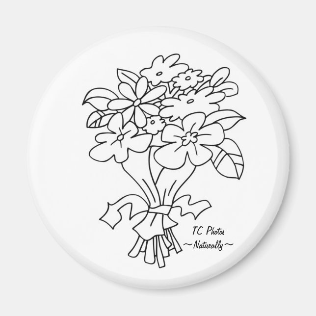 Bouquet Magnet med Logotyp (Framsidan)