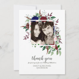 Bouquet Marsala Blue Rosa Flowers TACK Inbjudningar