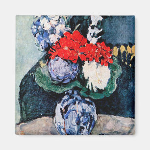 Bouquet med Little Delft, Paul Cezanne Magnet