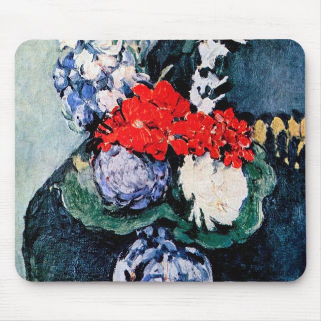 Bouquet med Little Delft, Paul Cezanne Musmatta (Framsidan)